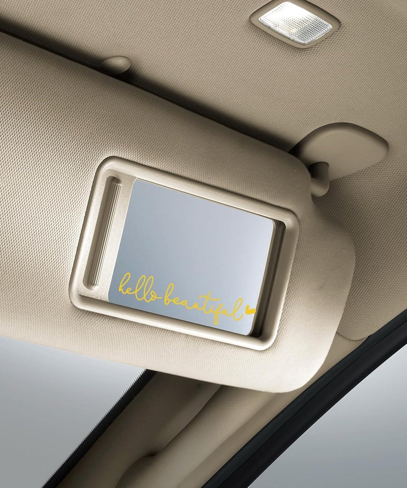 RACOONA Rearview Mirror Decal,Hello Beautiful Decal,Car Accessories Stickers Rearview Mirror Sticker (Yellow) - Image 5